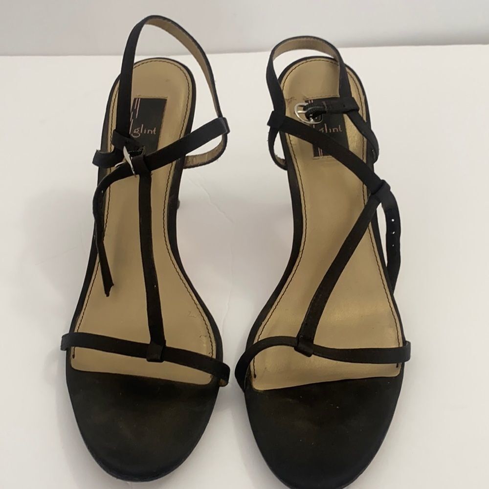 Glint Black Heels Sz‎ 8